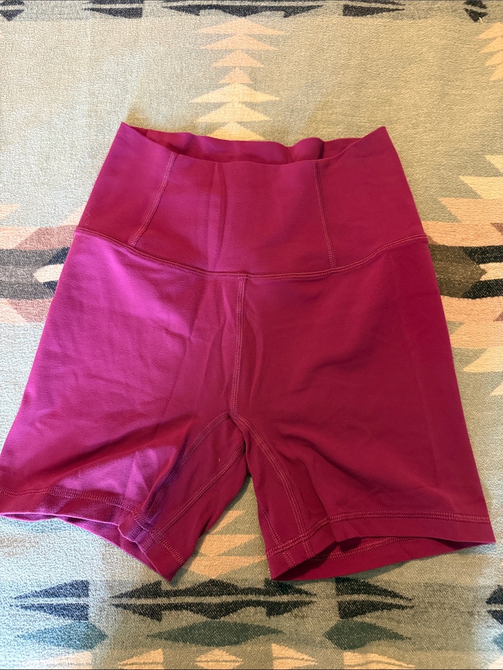 Free people movement- High-Waist Women's Biker Shorts in Magenta